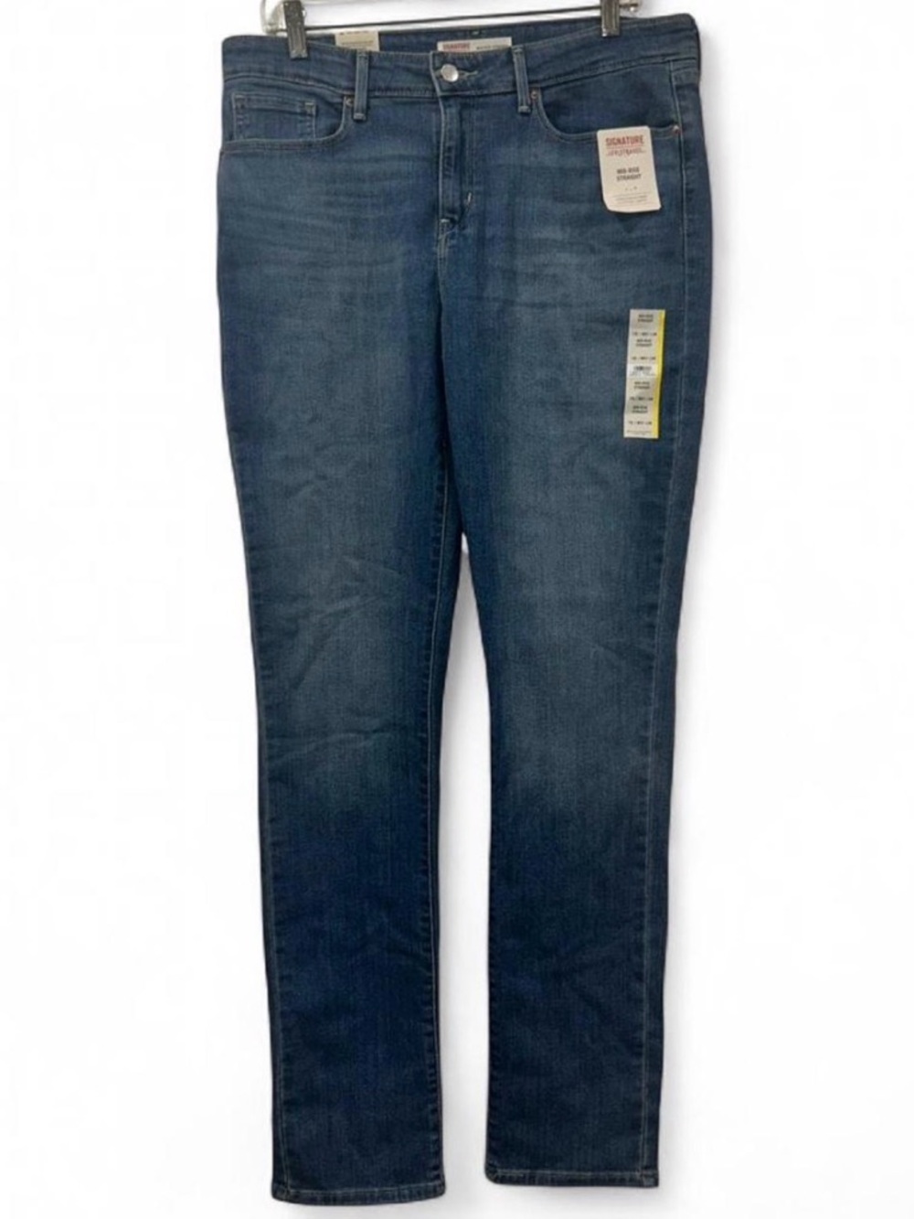 Signature by Levi Strauss Blue Denim Straight Jeans